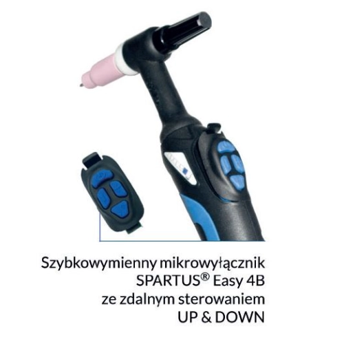 Uchwyt spawalniczy TIG SPP26, SPARTUS ProFlex, dł.4m, z przyłączem Selco,